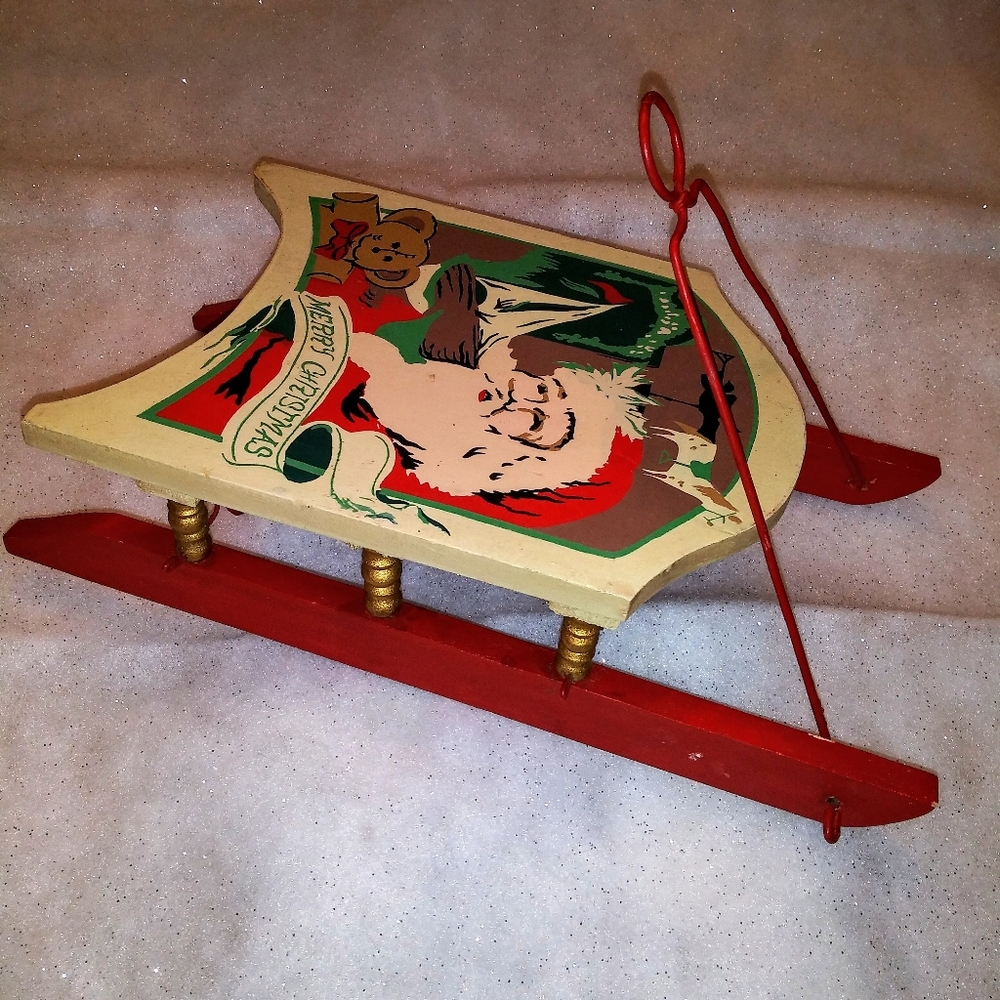 Vintage Silvestri wood sleigh